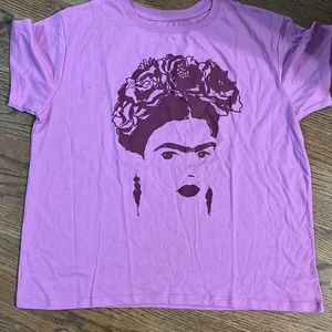 Frida Kahlo purple tshirt